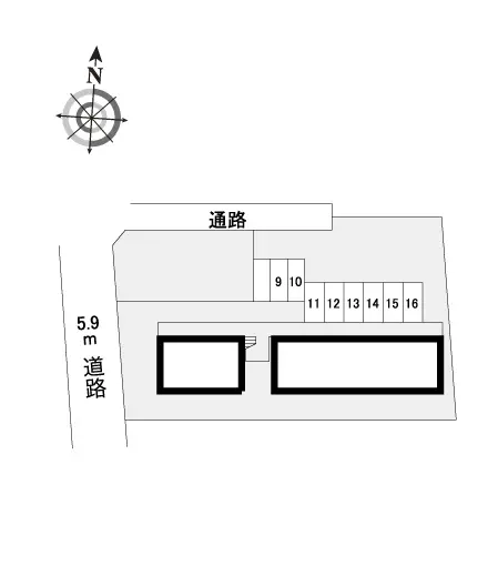 ★手数料０円★立川市柏町１丁目　月極駐車場（LP）